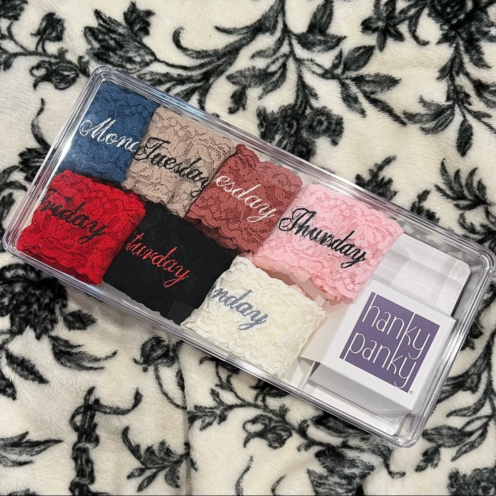 days of the week panty set